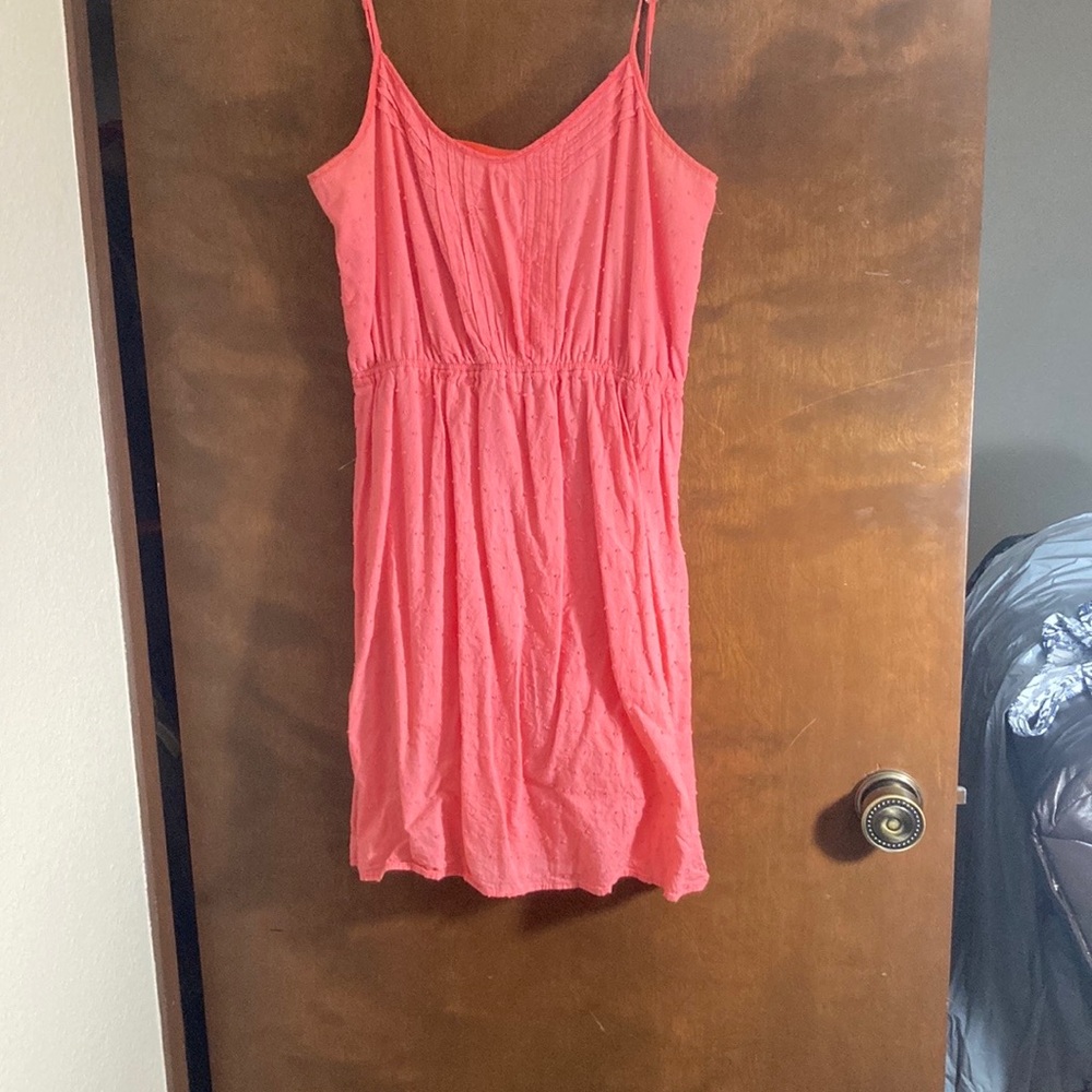 Short pink sun dress